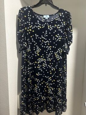 CeCe Navy Floral Dress XL